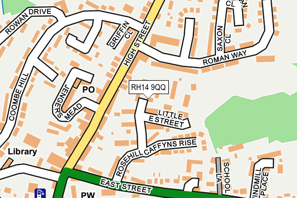 RH14 9QQ map - OS OpenMap – Local (Ordnance Survey)