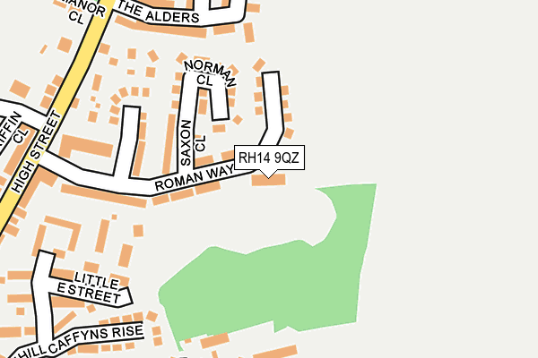 RH14 9QZ map - OS OpenMap – Local (Ordnance Survey)