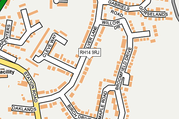 RH14 9RJ map - OS OpenMap – Local (Ordnance Survey)