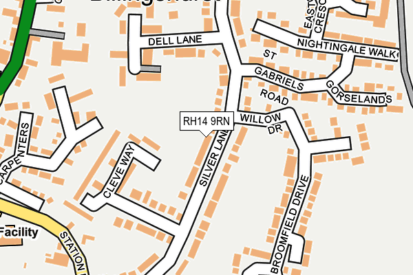RH14 9RN map - OS OpenMap – Local (Ordnance Survey)