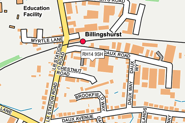 RH14 9SH map - OS OpenMap – Local (Ordnance Survey)