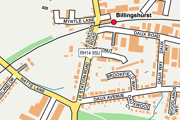 RH14 9SU map - OS OpenMap – Local (Ordnance Survey)