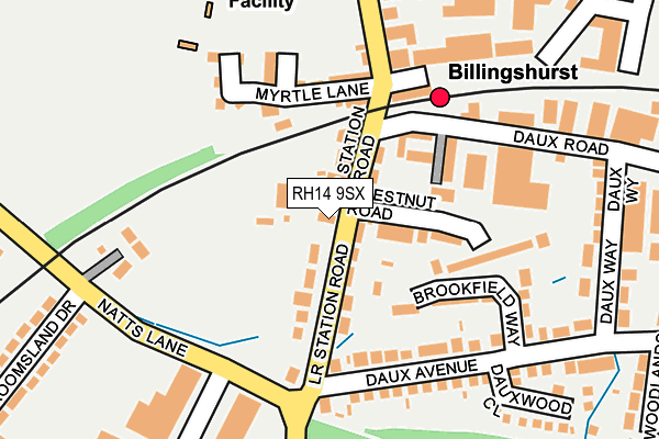 RH14 9SX map - OS OpenMap – Local (Ordnance Survey)