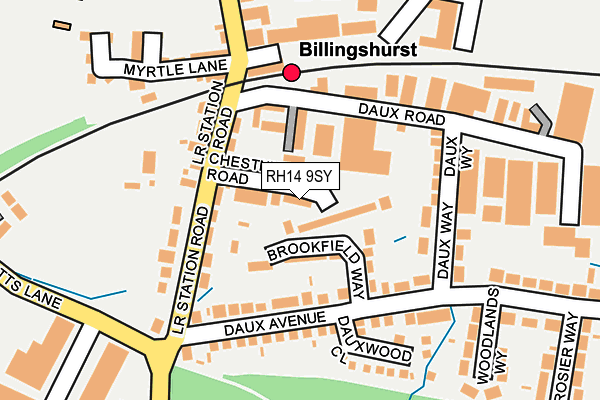 RH14 9SY map - OS OpenMap – Local (Ordnance Survey)