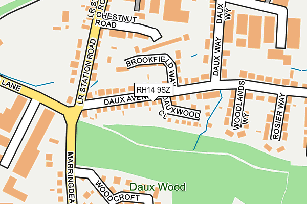 Map of DAUX HB BUILDERS LTD at local scale