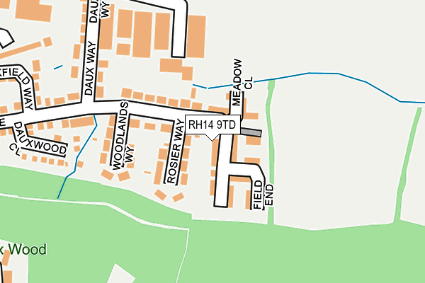 RH14 9TD map - OS OpenMap – Local (Ordnance Survey)
