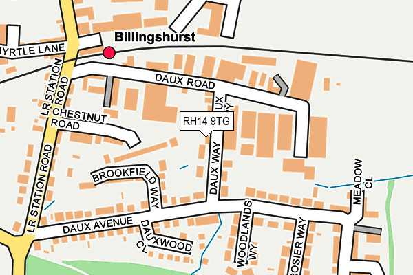 RH14 9TG map - OS OpenMap – Local (Ordnance Survey)