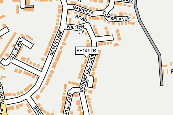 RH14 9TR map - OS OpenMap – Local (Ordnance Survey)