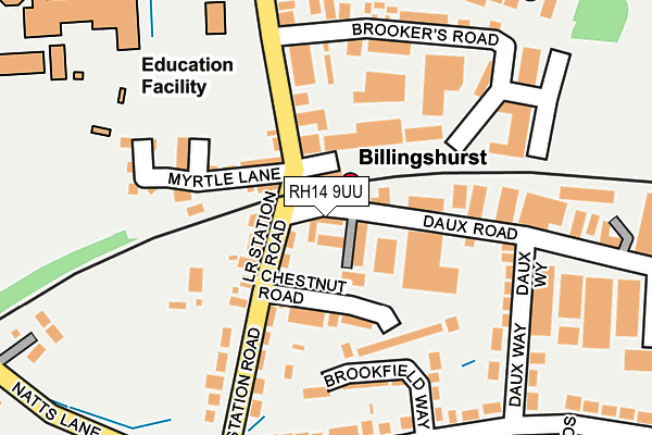RH14 9UU map - OS OpenMap – Local (Ordnance Survey)