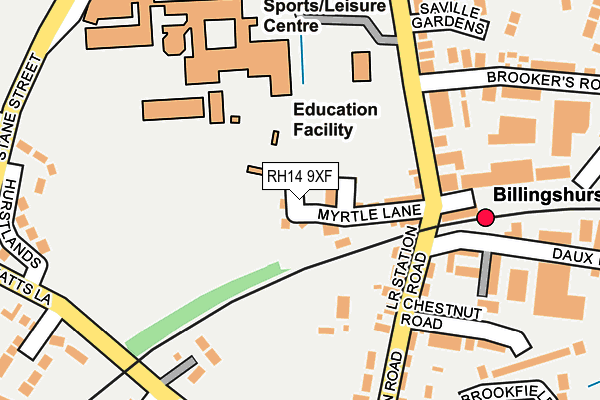 RH14 9XF map - OS OpenMap – Local (Ordnance Survey)