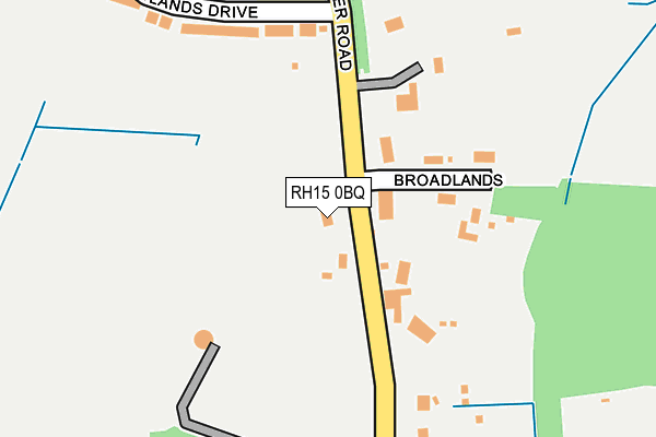 RH15 0BQ map - OS OpenMap – Local (Ordnance Survey)