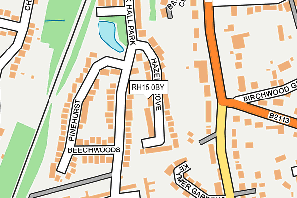 RH15 0BY map - OS OpenMap – Local (Ordnance Survey)