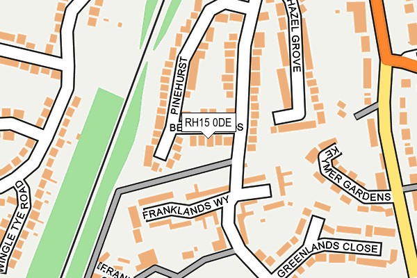 RH15 0DE map - OS OpenMap – Local (Ordnance Survey)
