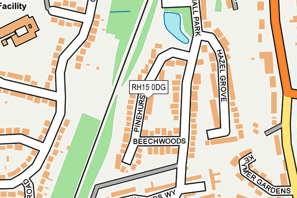 RH15 0DG map - OS OpenMap – Local (Ordnance Survey)