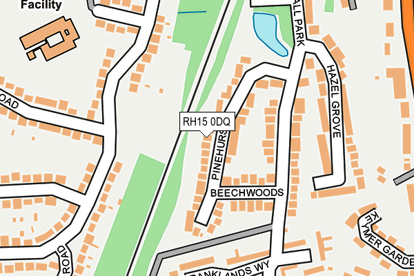 RH15 0DQ map - OS OpenMap – Local (Ordnance Survey)