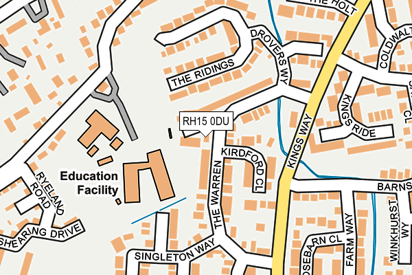 RH15 0DU map - OS OpenMap – Local (Ordnance Survey)