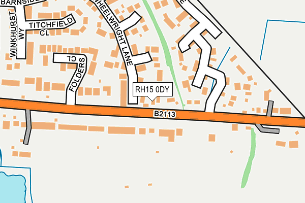 RH15 0DY map - OS OpenMap – Local (Ordnance Survey)