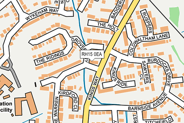 RH15 0EA map - OS OpenMap – Local (Ordnance Survey)