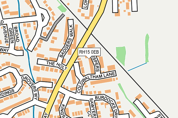 RH15 0EB map - OS OpenMap – Local (Ordnance Survey)