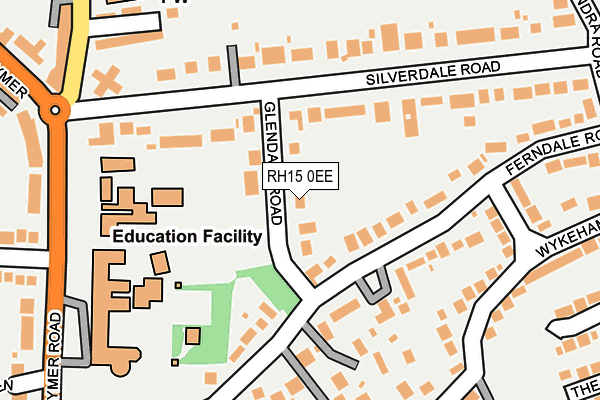 RH15 0EE map - OS OpenMap – Local (Ordnance Survey)