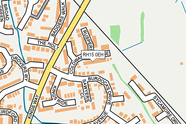 RH15 0EH map - OS OpenMap – Local (Ordnance Survey)