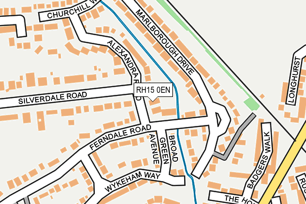 RH15 0EN map - OS OpenMap – Local (Ordnance Survey)