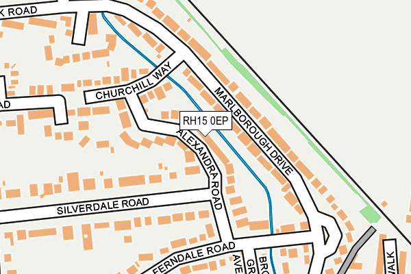 RH15 0EP map - OS OpenMap – Local (Ordnance Survey)