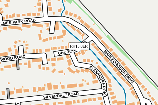 RH15 0ER map - OS OpenMap – Local (Ordnance Survey)
