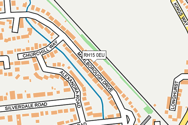 RH15 0EU map - OS OpenMap – Local (Ordnance Survey)