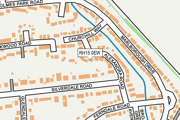 RH15 0EW map - OS OpenMap – Local (Ordnance Survey)