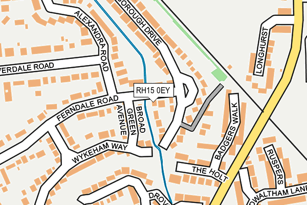 RH15 0EY map - OS OpenMap – Local (Ordnance Survey)