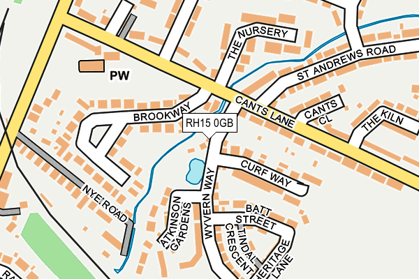 RH15 0GB map - OS OpenMap – Local (Ordnance Survey)