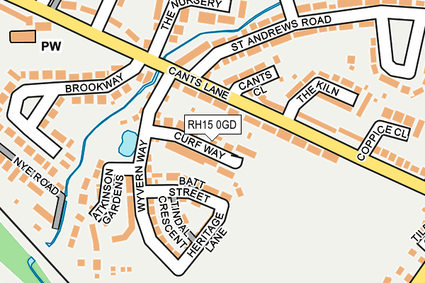 RH15 0GD map - OS OpenMap – Local (Ordnance Survey)