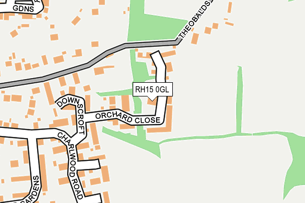 RH15 0GL map - OS OpenMap – Local (Ordnance Survey)