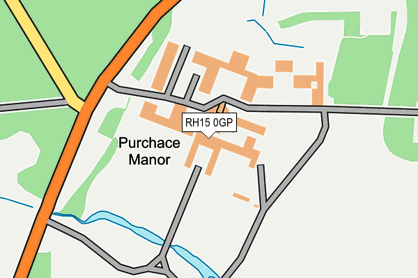 RH15 0GP map - OS OpenMap – Local (Ordnance Survey)