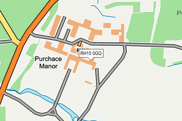 RH15 0GQ map - OS OpenMap – Local (Ordnance Survey)