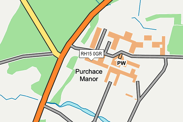 RH15 0GR map - OS OpenMap – Local (Ordnance Survey)
