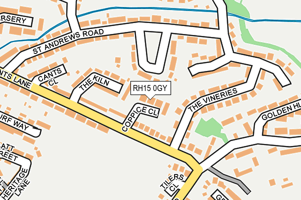 RH15 0GY map - OS OpenMap – Local (Ordnance Survey)