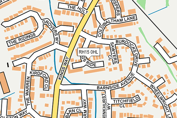 RH15 0HL map - OS OpenMap – Local (Ordnance Survey)