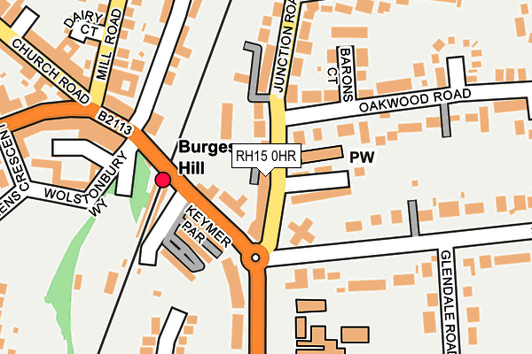 RH15 0HR map - OS OpenMap – Local (Ordnance Survey)