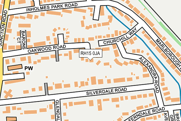 RH15 0JA map - OS OpenMap – Local (Ordnance Survey)