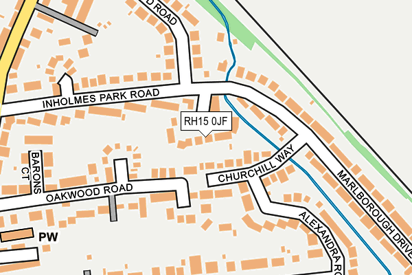 RH15 0JF map - OS OpenMap – Local (Ordnance Survey)
