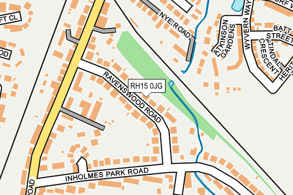 RH15 0JG map - OS OpenMap – Local (Ordnance Survey)