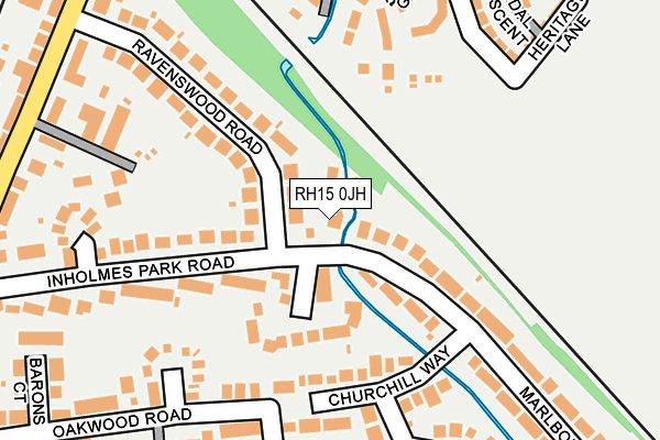 RH15 0JH map - OS OpenMap – Local (Ordnance Survey)