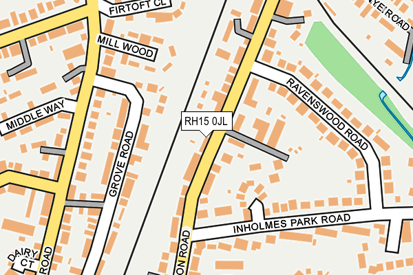 RH15 0JL map - OS OpenMap – Local (Ordnance Survey)