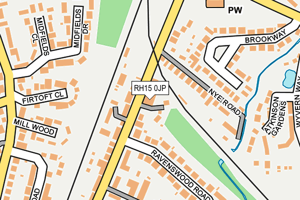RH15 0JP map - OS OpenMap – Local (Ordnance Survey)