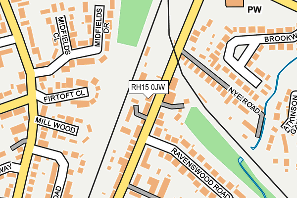 RH15 0JW map - OS OpenMap – Local (Ordnance Survey)
