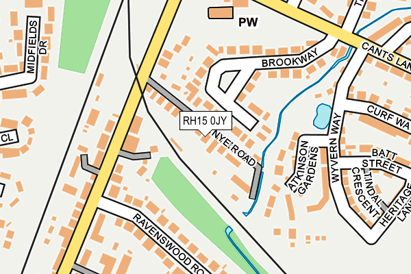 RH15 0JY map - OS OpenMap – Local (Ordnance Survey)
