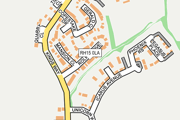 RH15 0LA map - OS OpenMap – Local (Ordnance Survey)