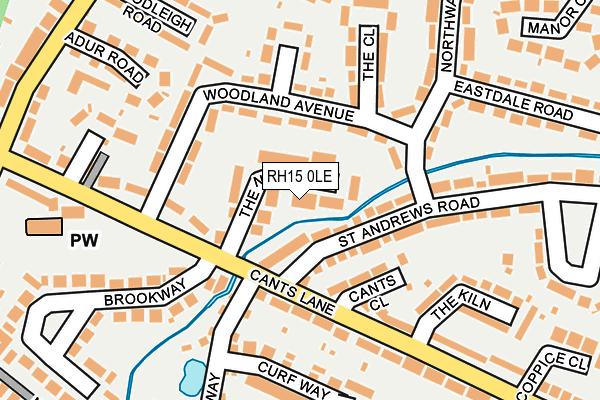 RH15 0LE map - OS OpenMap – Local (Ordnance Survey)